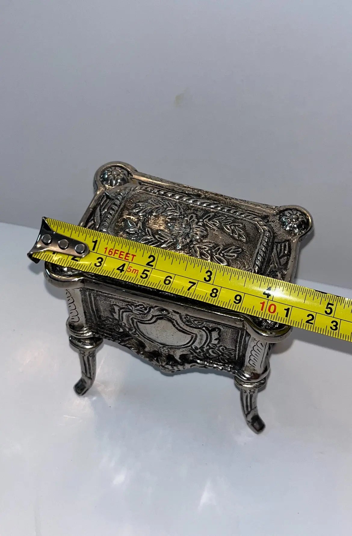 Vintage Silver-Plated Trinket Box