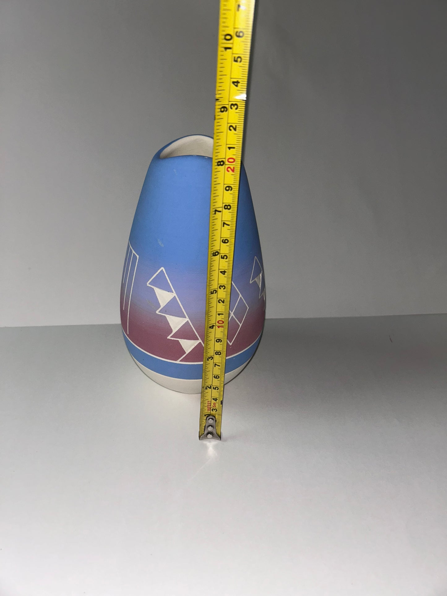 Vintage Signed Thunder Sioux Native American Pottery Vase