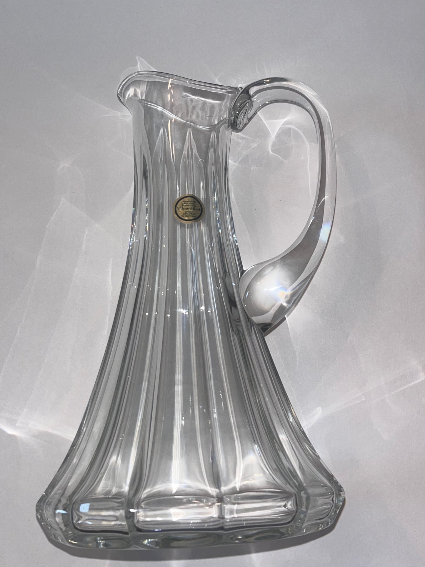 Villeroy & Boch Handerbelt 24% Lead Crystal Pitcher
