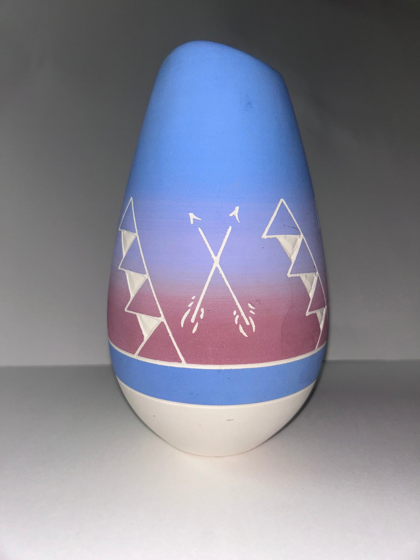 Vintage Signed Thunder Sioux Native American Pottery Vase