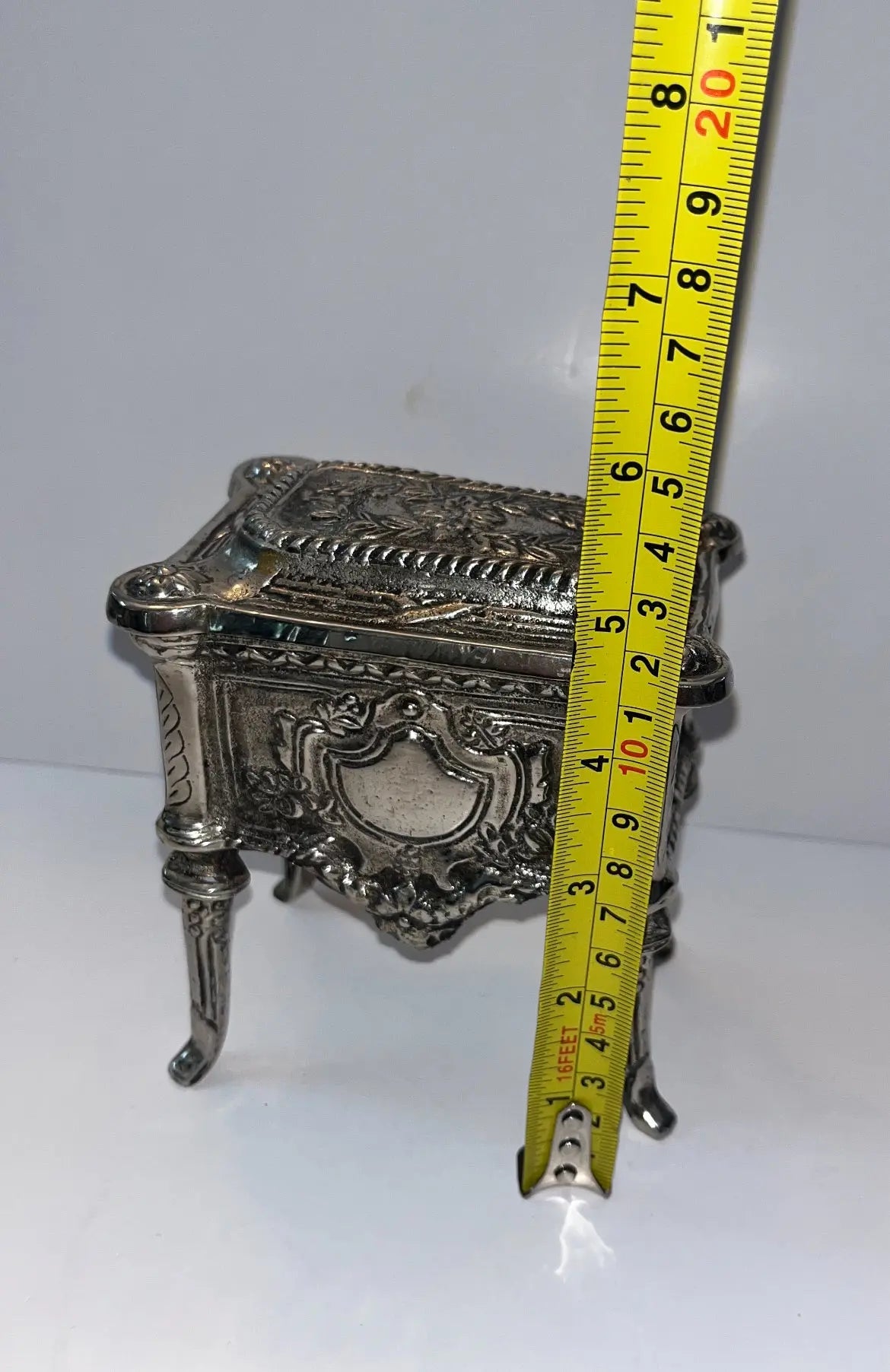Vintage Silver-Plated Trinket Box