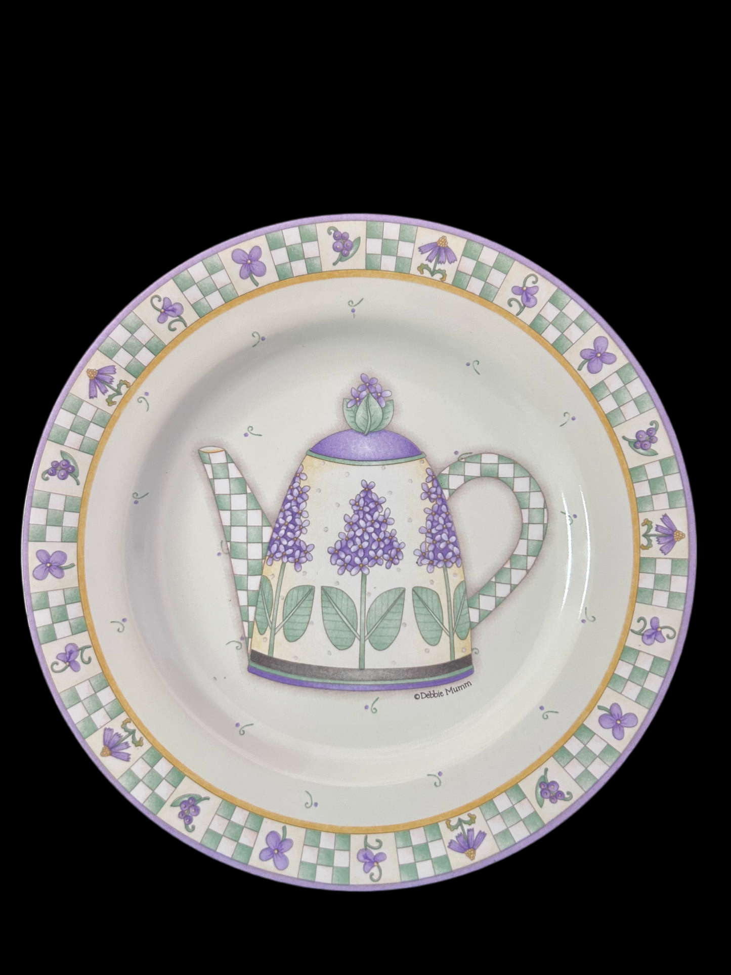 Debbie Mumm for Sakura Lavender Tea Garden Dessert Plates (Set of 4)