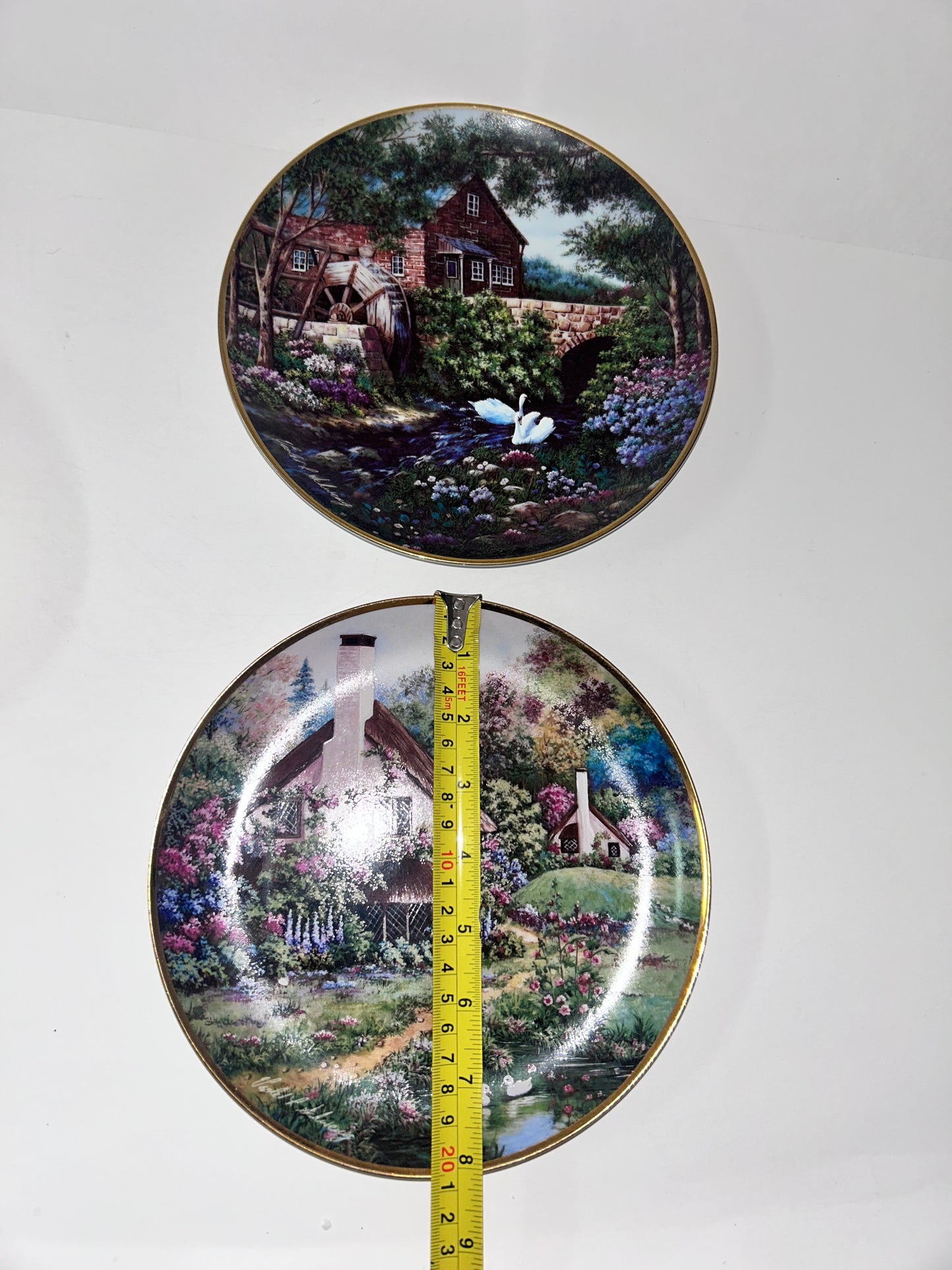 Thomas Kinkade & Violet Schwenig Collector Plate Set (4) - Bradford & Franklin Mint