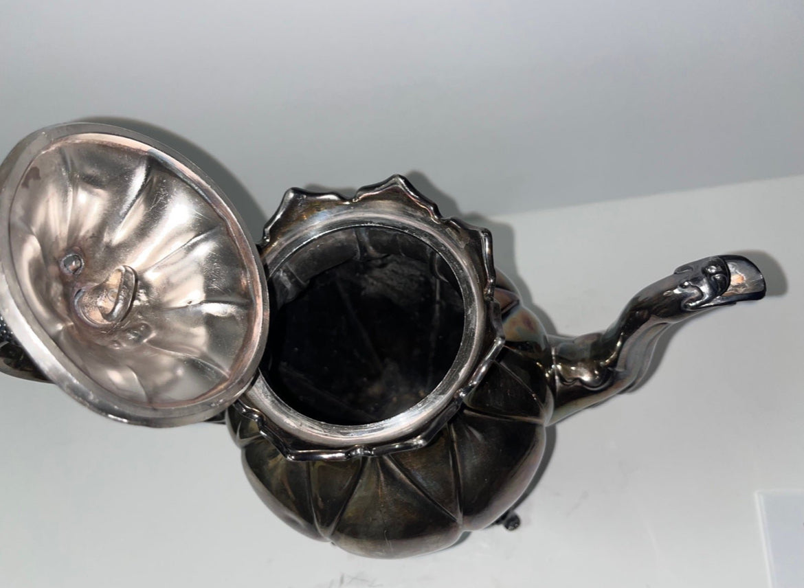 Antique Marked 1780 Reed & Barton #6 Silver-Plated Teapot