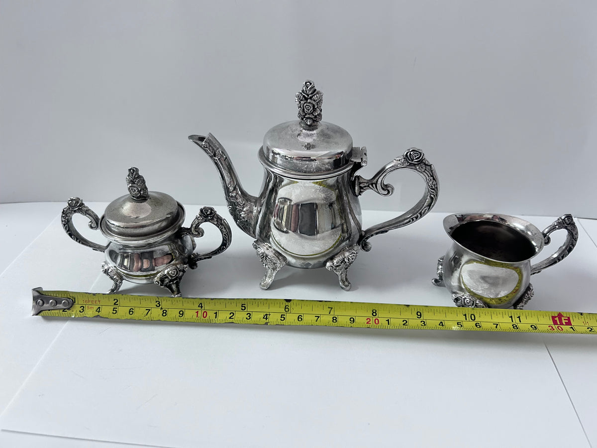 Vintage silver-plated small/ miniature tea and coffee service set