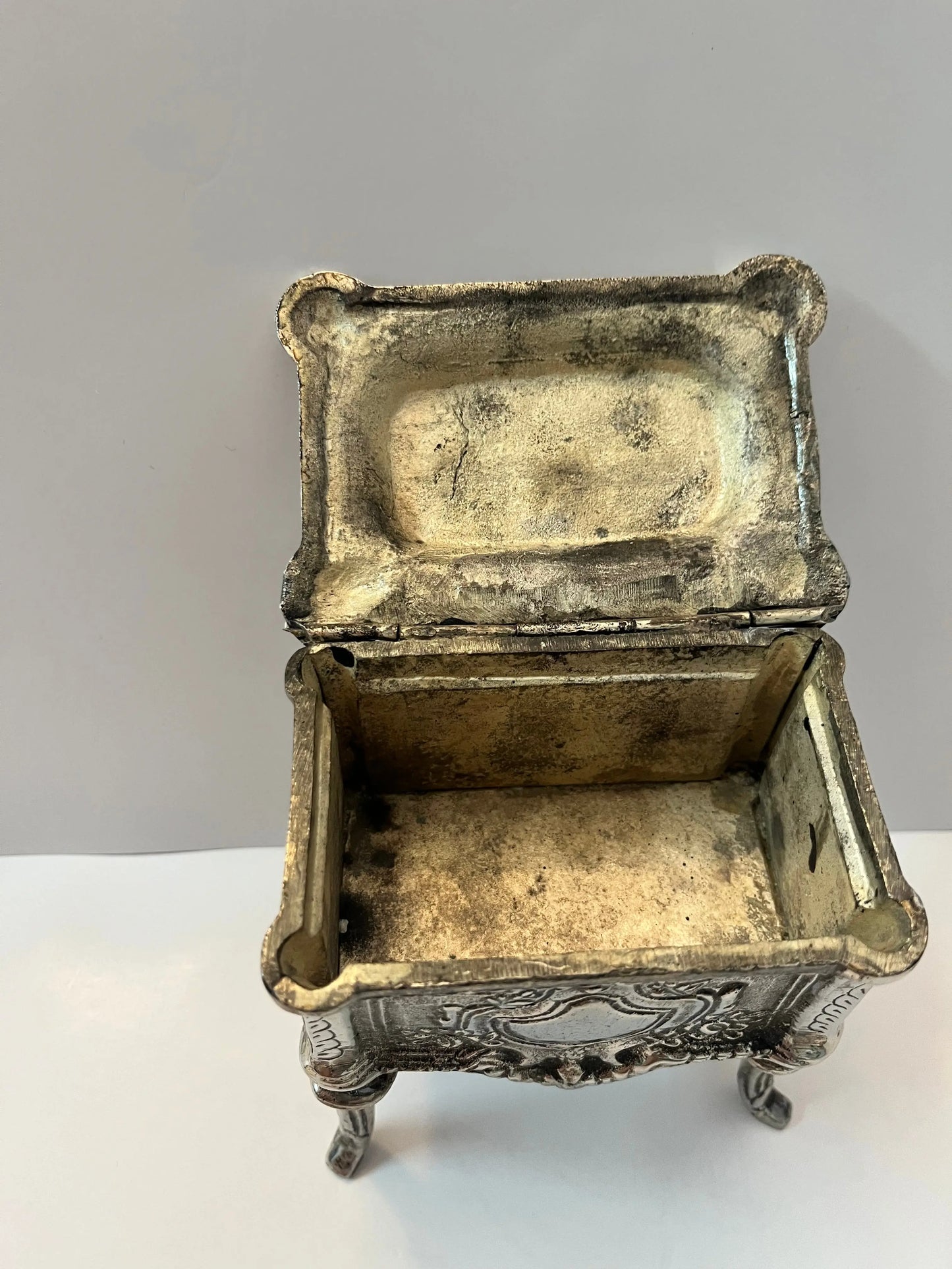 Vintage Silver-Plated Trinket Box