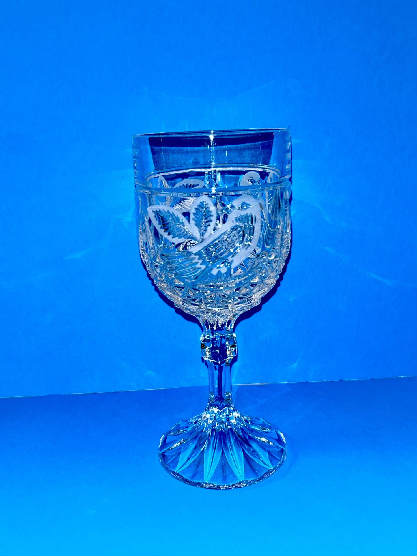 Hofbauer Byrdes Collection Cut Crystal Water Goblets (Set 5)