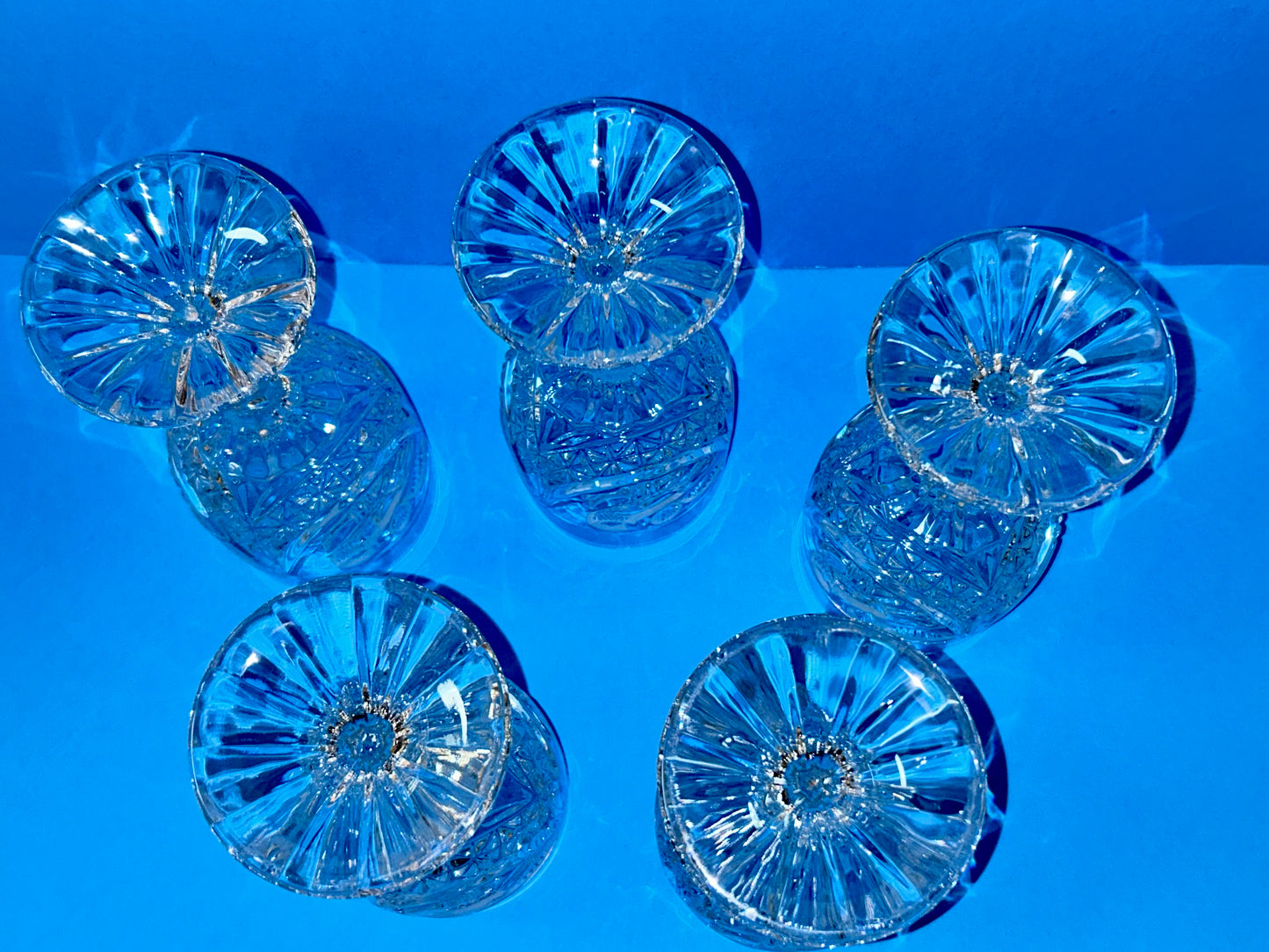 Hofbauer Byrdes Collection Cut Crystal Water Goblets (Set 5)