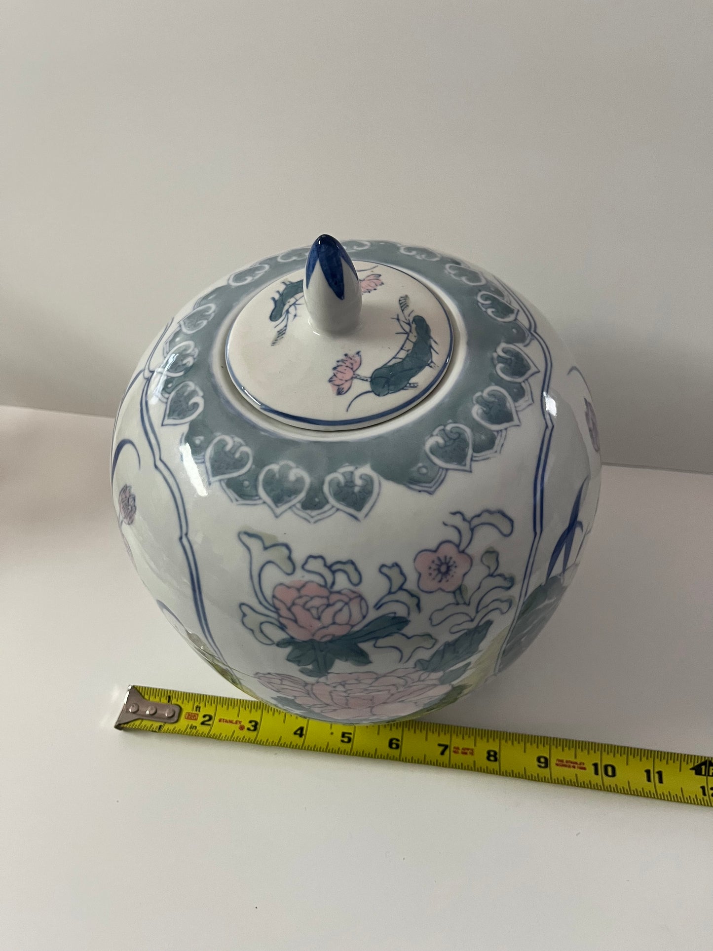Chinese Large Ginger Jar with Peony and Bird Motif - Finest Antique