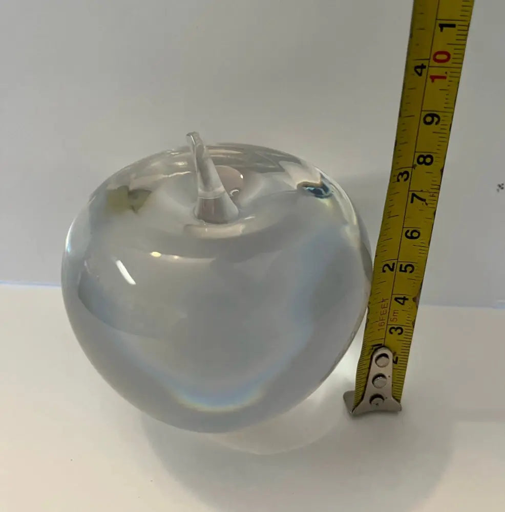 Tiffany & Co. Crystal Apple Paperweight