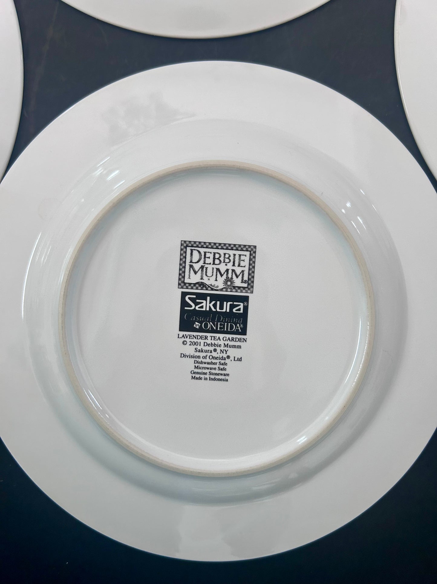 Debbie Mumm for Sakura Lavender Tea Garden Dessert Plates (Set of 4)