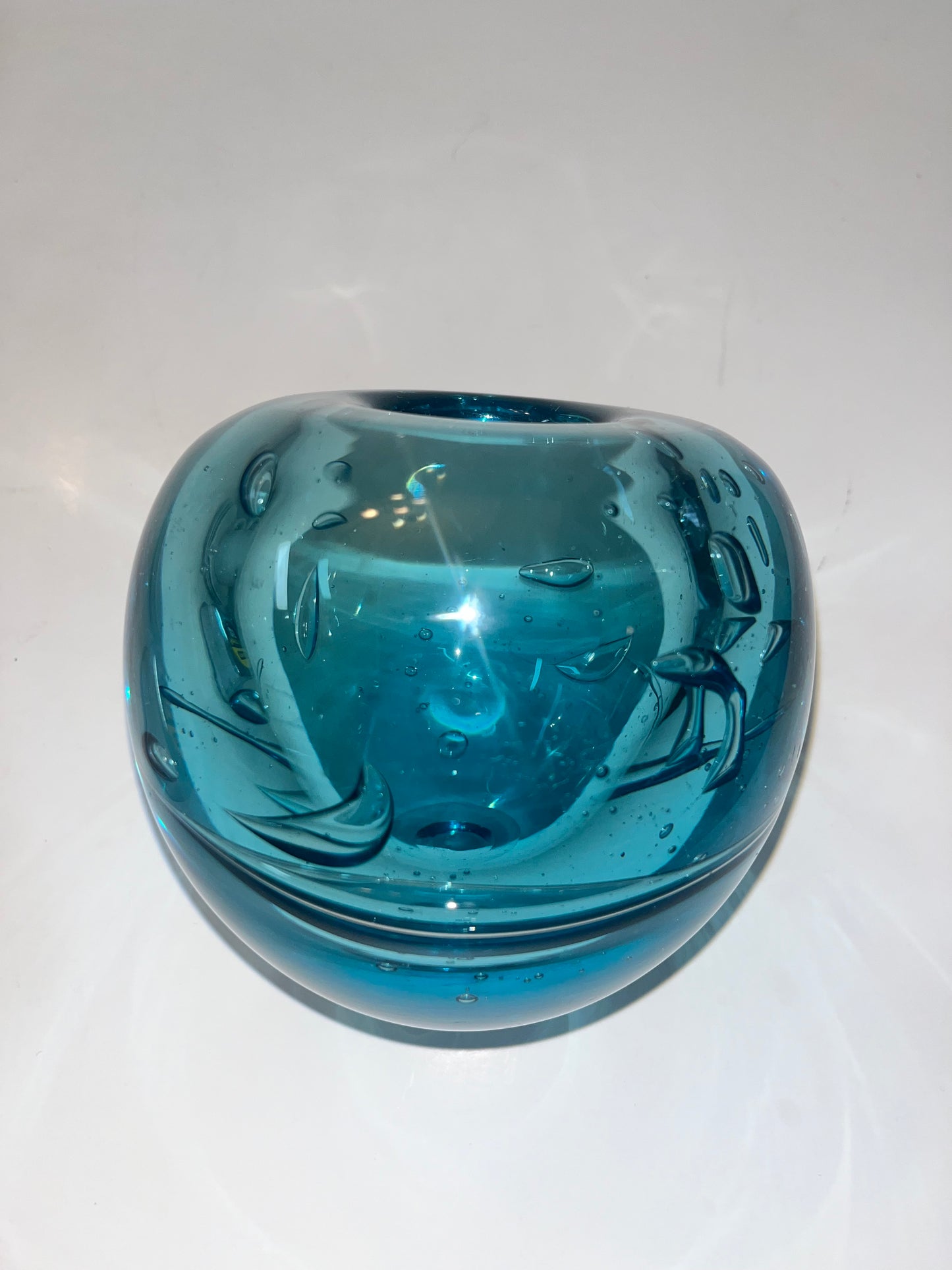 Unique Ivan Treskow Signed Glass Art Vase - Finest Antique