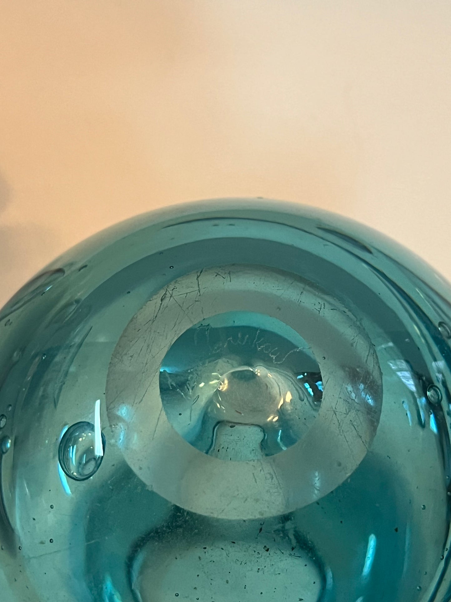 Unique Ivan Treskow Signed Glass Art Vase - Finest Antique