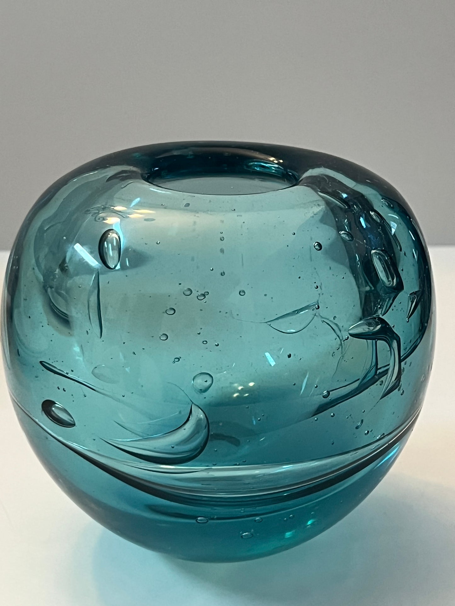 Unique Ivan Treskow Signed Glass Art Vase - Finest Antique