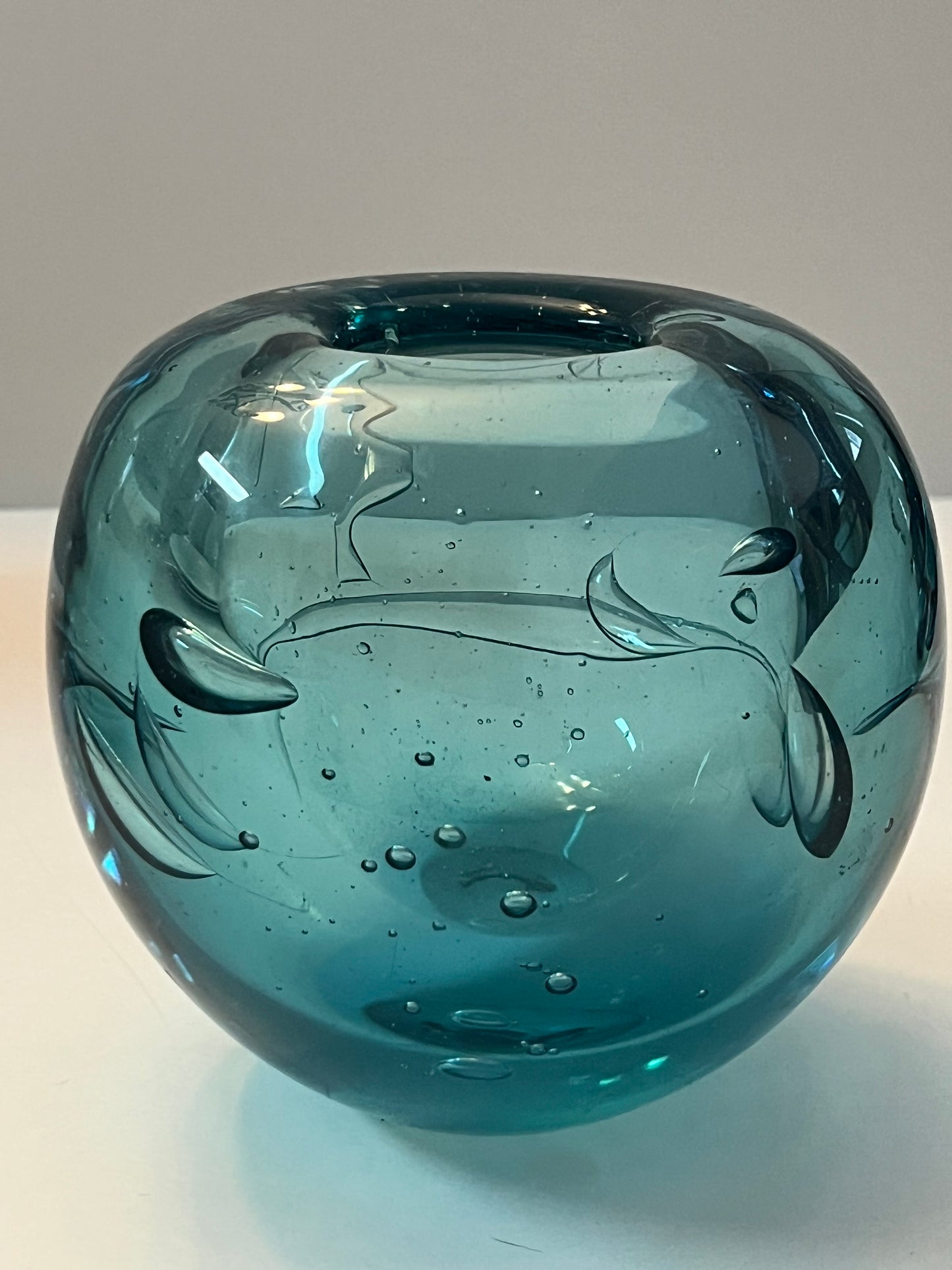Unique Ivan Treskow Signed Glass Art Vase - Finest Antique