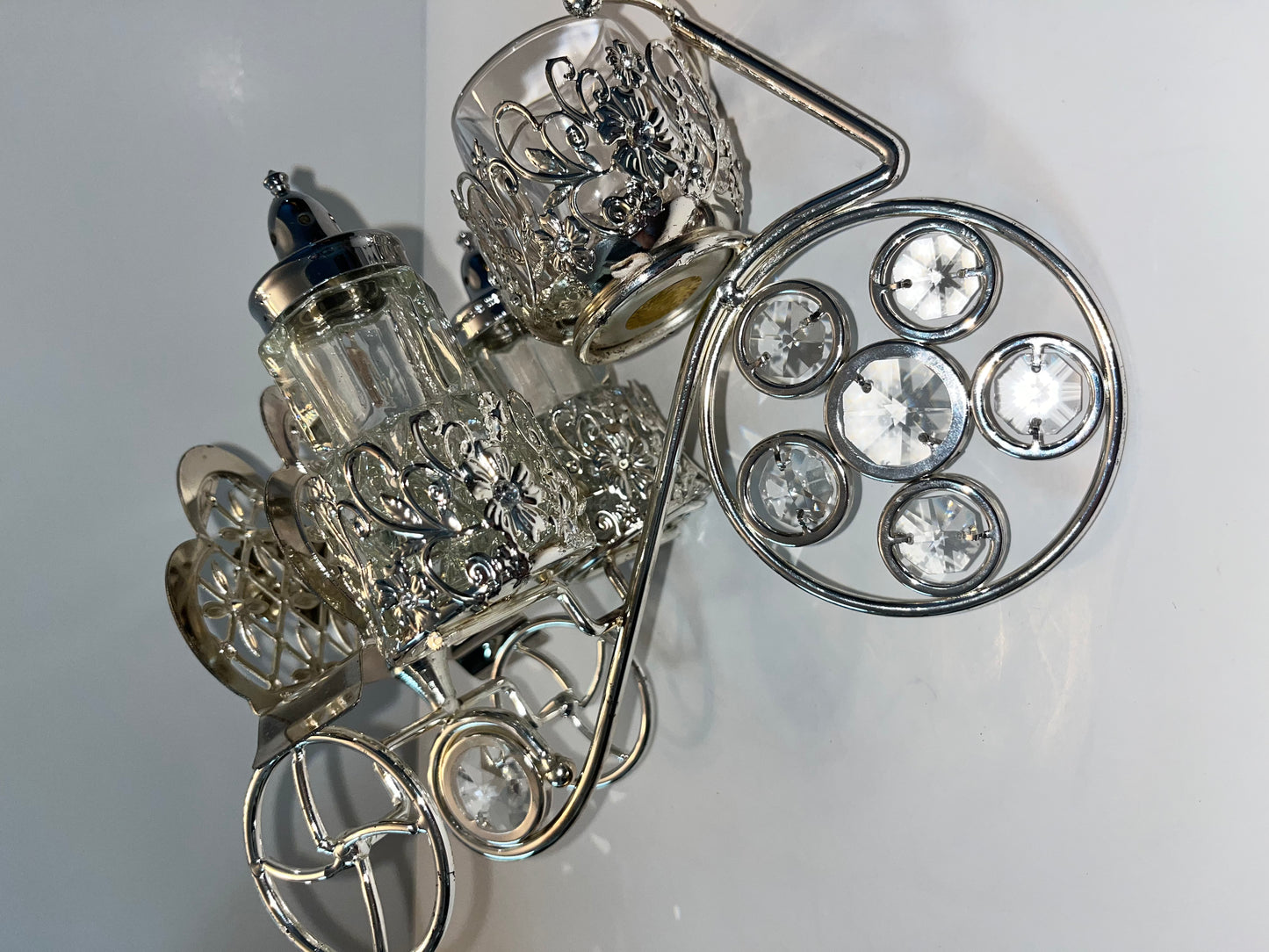 Vintage Queen Anne Bicycle Cruet Set - Finest Antique