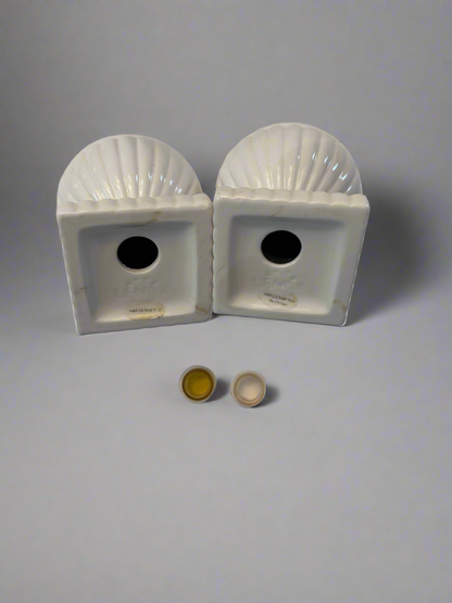 Vintage LENOX 7-Piece Ivory/White Embossed Porcelain Set | Pitcher, Vases, Cruet, Salt & Pepper