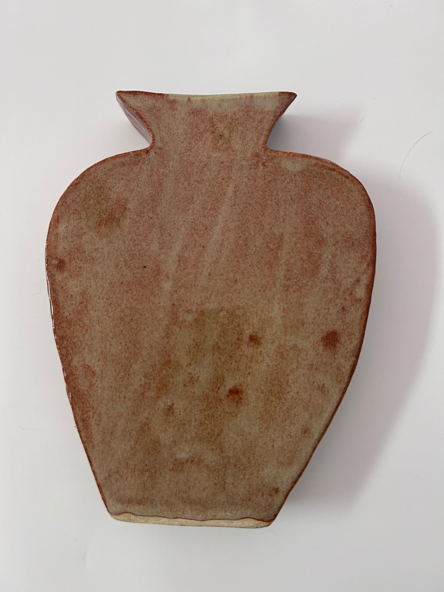 Earthy Ceramic Vase with Circular Cutouts
