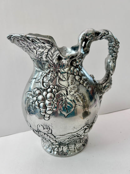 Vintage Arthur Court Grape Pattern Aluminum Pitcher (1996)