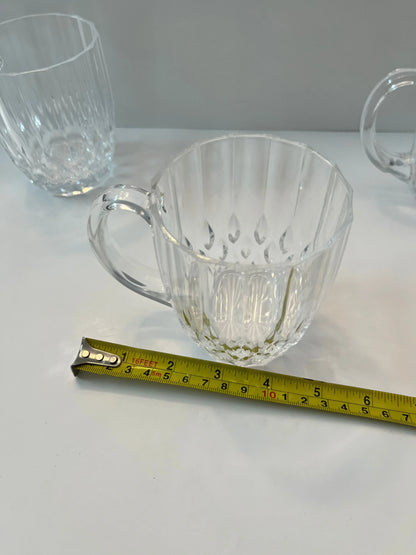 “Cristal D’Arques”Crystal Mugs 