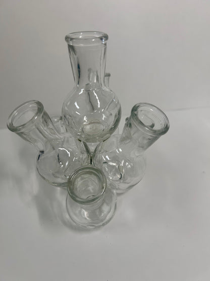 Vintage 2-Piece Tiered Clustered Glass Flower Frog & Propagation Station (25 Bud Vases / Vessels)