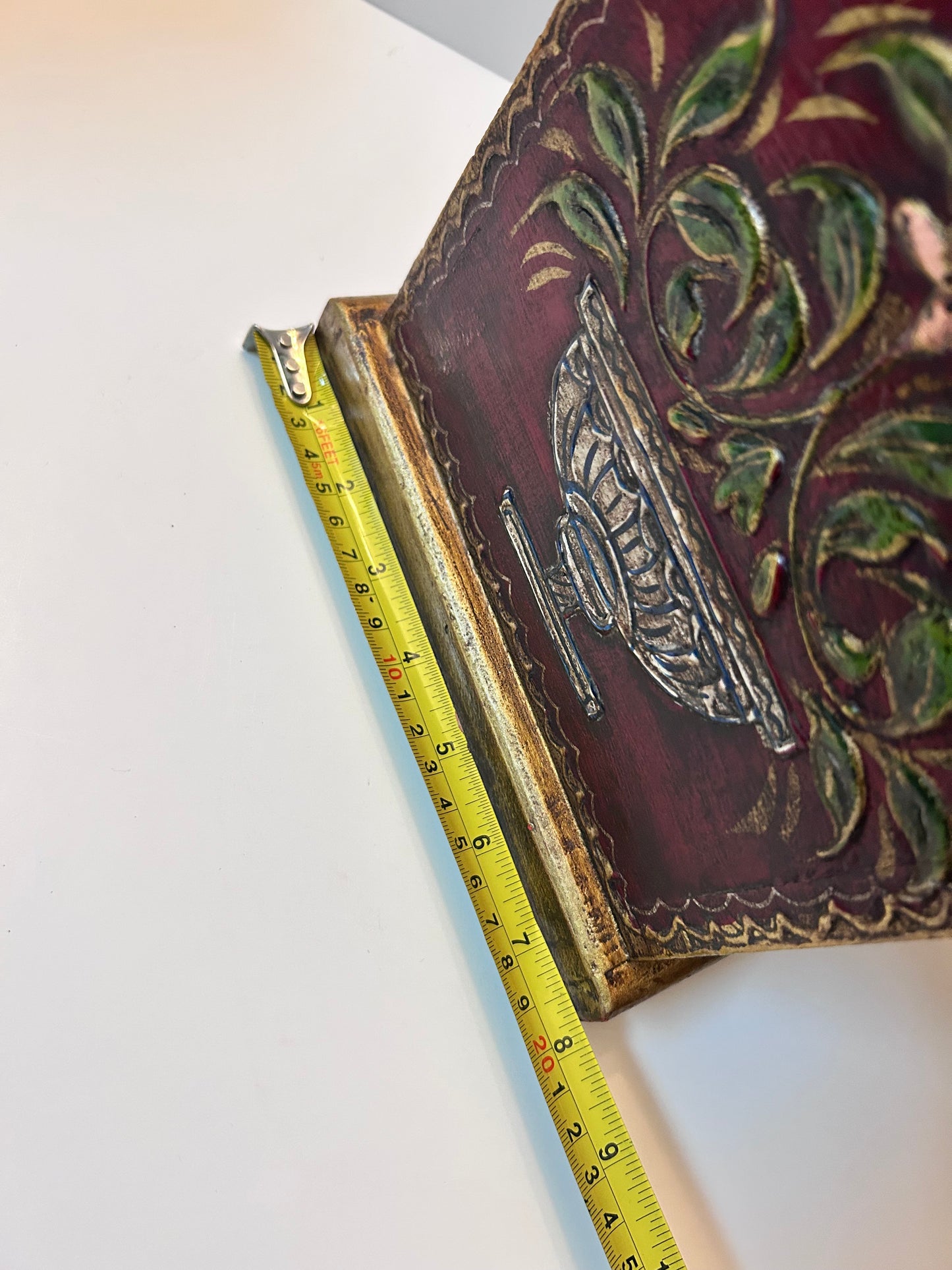 Vintage Handmade, Hand-Painted Wooden Storage/ Jewelry Box