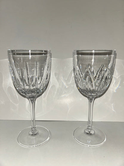 Waterford Marked “For Him For Her" Mismatch Glasses & Candle Holder (Set of 3)