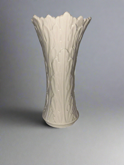 Vintage LENOX 7-Piece Ivory/White Embossed Porcelain Set | Pitcher, Vases, Cruet, Salt & Pepper