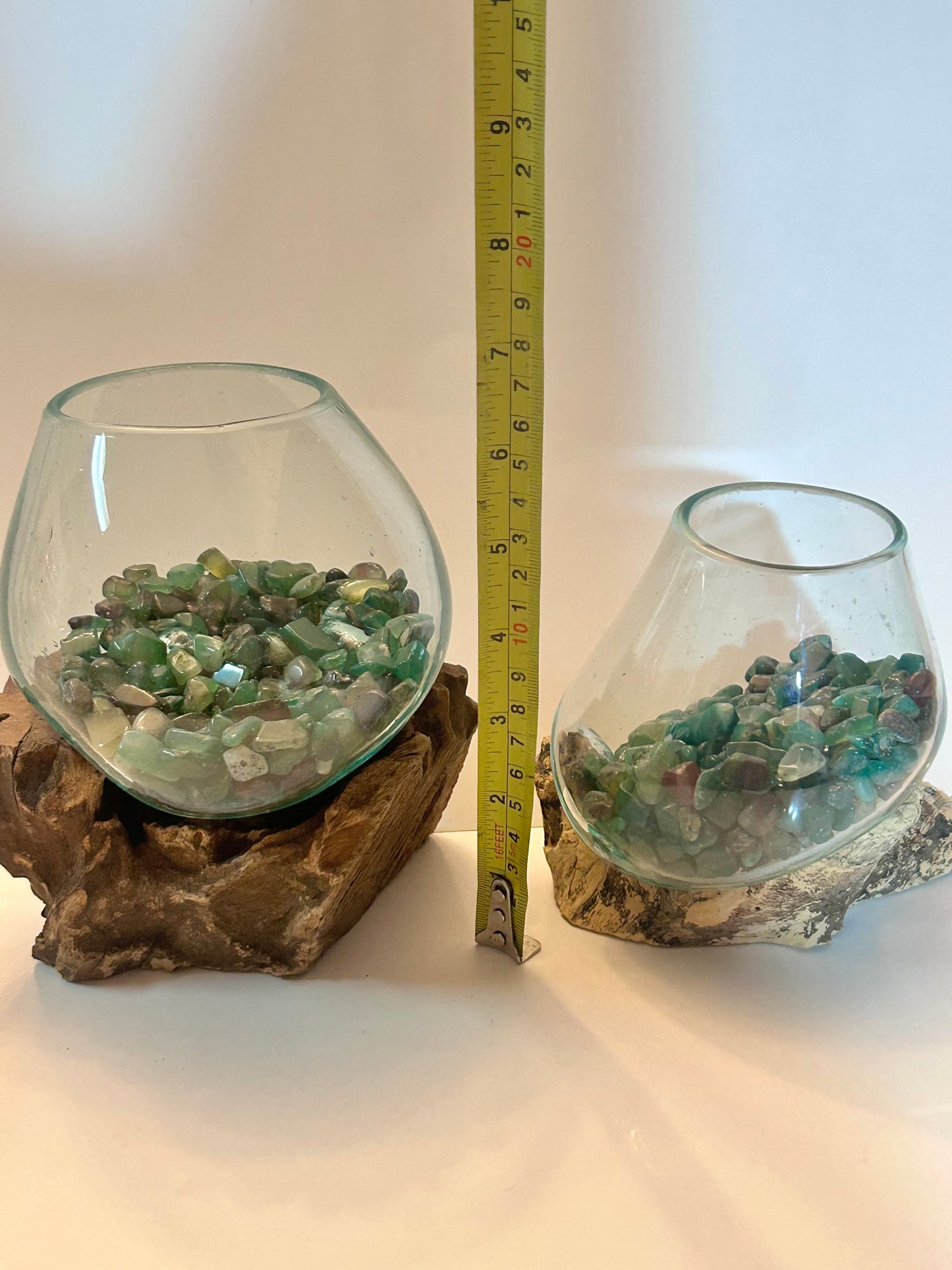 Coastal Chic Driftwood Centerpiece Candleholder Mystic & Driftwood Terrarium (3-Piece)