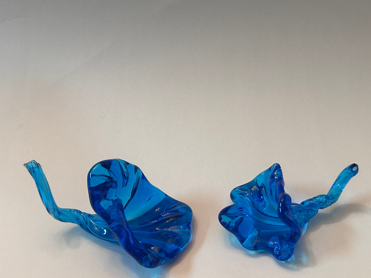 Vintage Hand Blown Glass Art Rooster on Nest Dish and Figurine Set