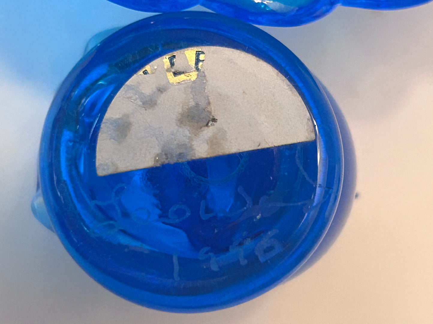 Vintage Hand Blown Glass Art Rooster on Nest Dish and Figurine Set