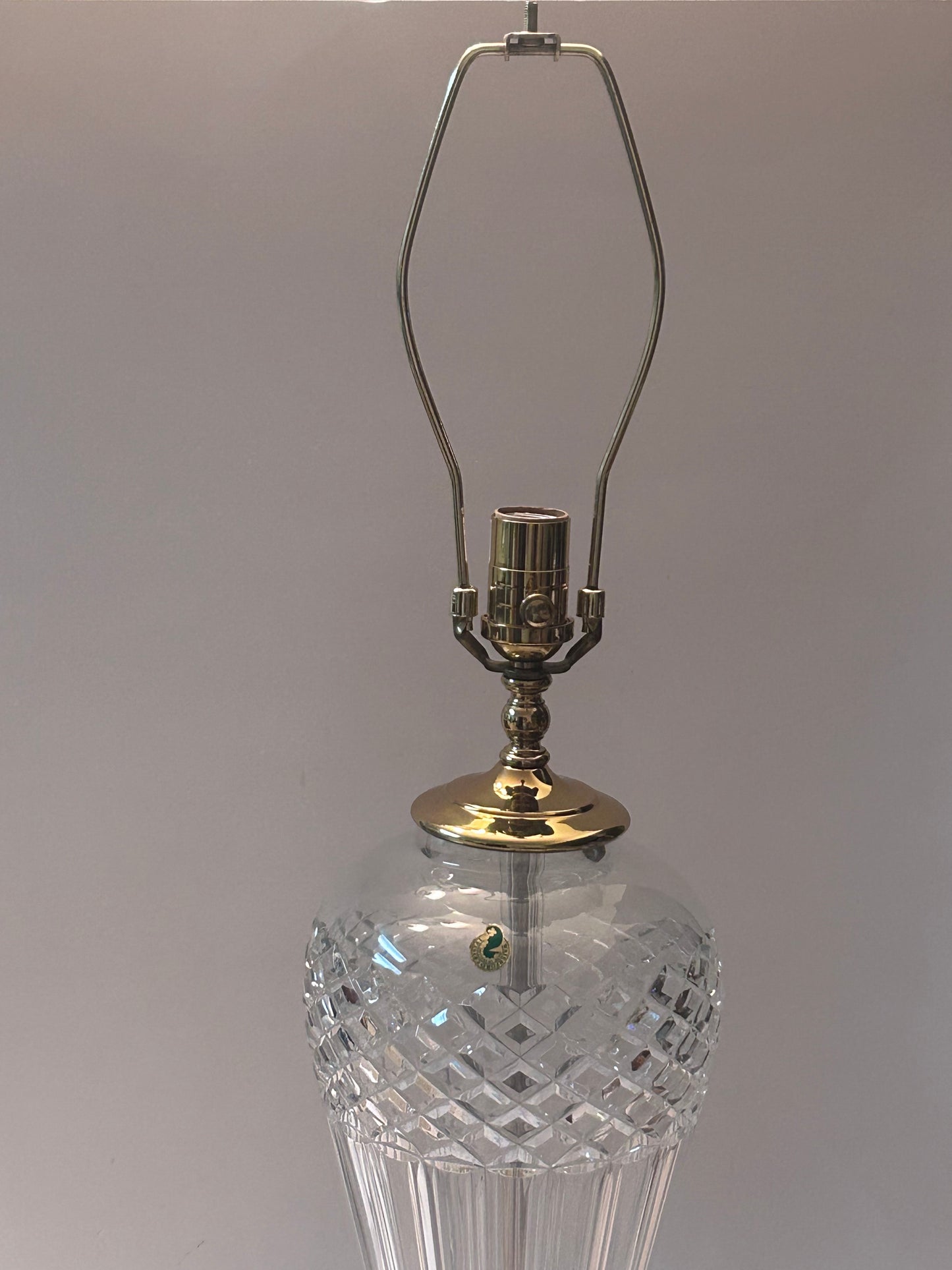 Waterford Crystal "Belline"
TableLamp (28" Tall) with Brass Base, Old Stock.