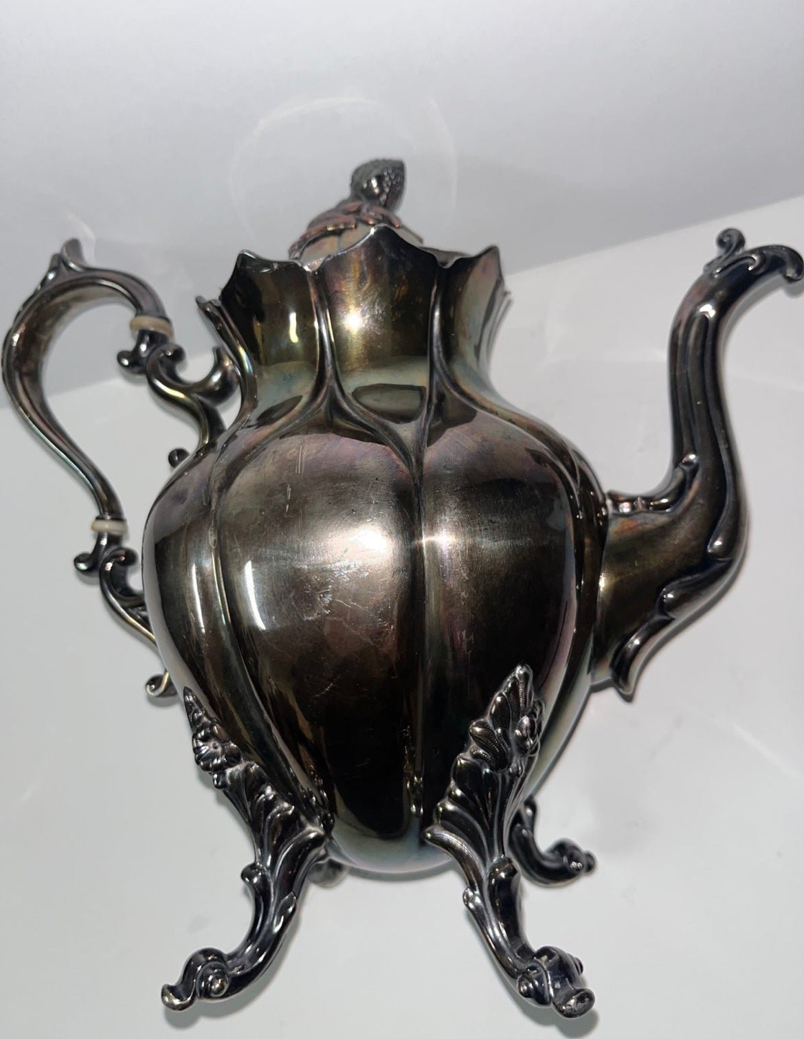 Antique Marked 1780 Reed & Barton #6 Silver-Plated Teapot