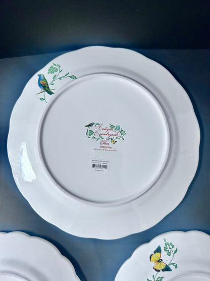 NWT Mikasa Antique Countryside Pear Plate Set  ~11" Dinner Plate & (2) 8.5" Salad Plates