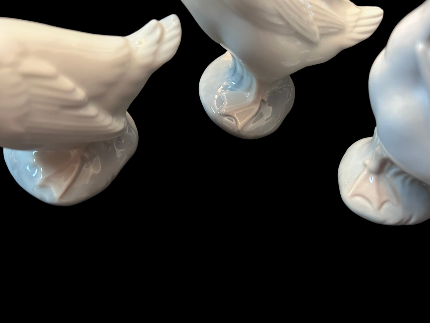 NAO by Lladró Porcelain Trio of Geese Figurine Set Hand Made in
Spain