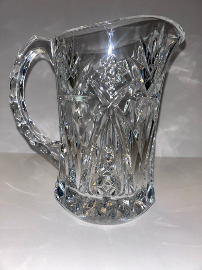 Heavy Cut 24% Lead Crystal Pitcher - Starburst & Pinwheel
Pattern