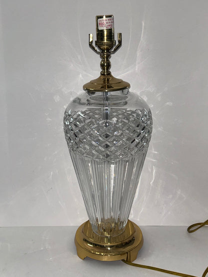 Waterford Crystal "Belline"
TableLamp (28" Tall) with Brass Base, Old Stock.