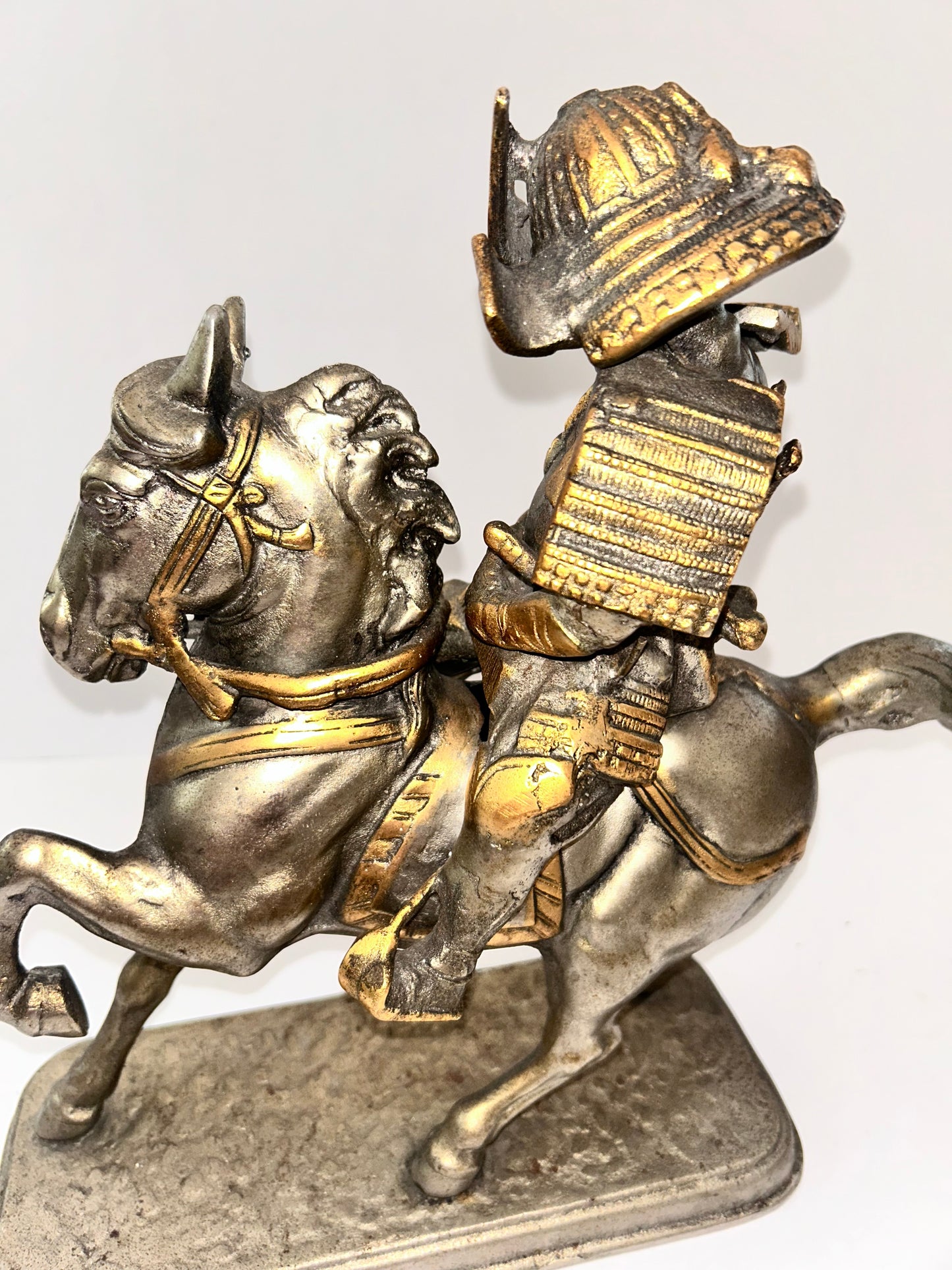 Antique/Vintage Japanese
Samurai Warrior on Horseback
Okimono Statue (2 pieces)