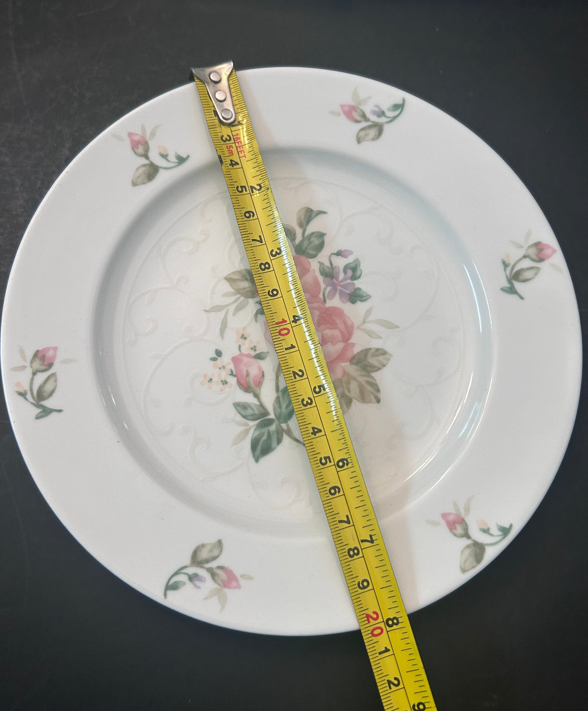 Gorham Lady Anne Pink Rose Salad Plates (Set of 4)