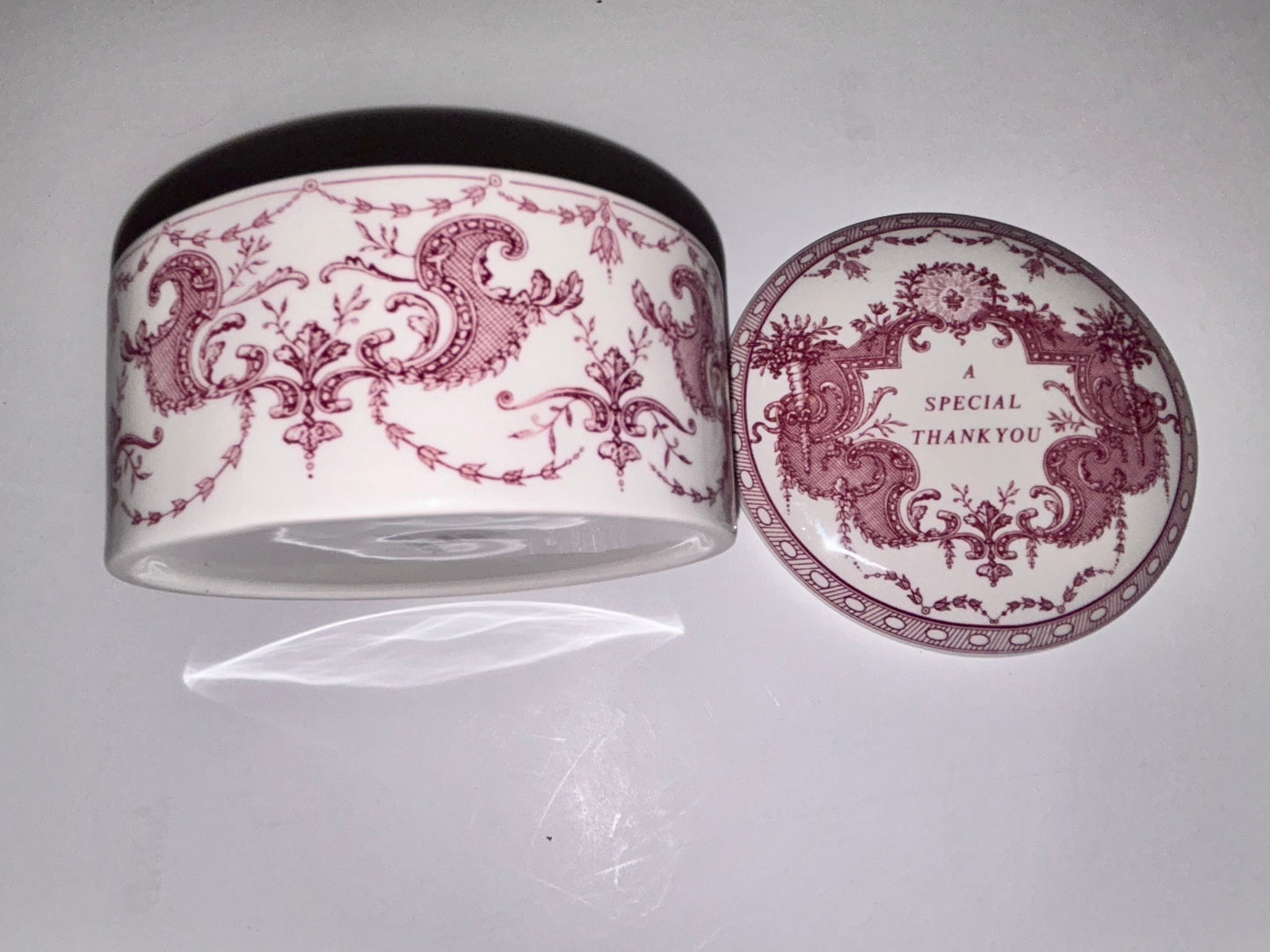 Vintage Spode "Mementos" A Special Thank You Lidded Trinket Box - Made in England