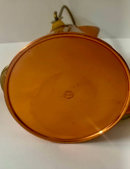Vintage Taurus Portugal Copper Kettle & C&G USA Pitcher/ Cup Set