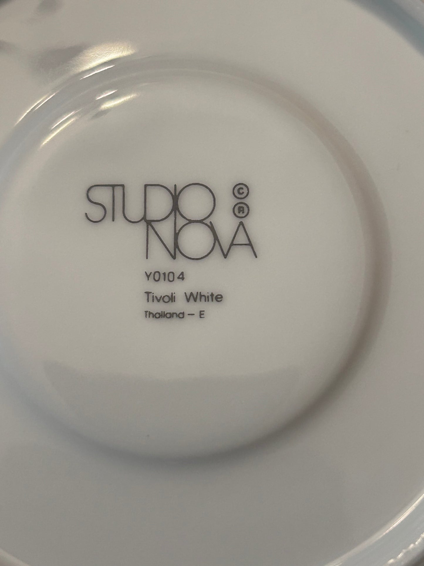 Studio Nova Tivoli White Y0104 16 Pc Tea/ Coffee Set | Teapot, 6 Cups/Saucers, 3 Mugs