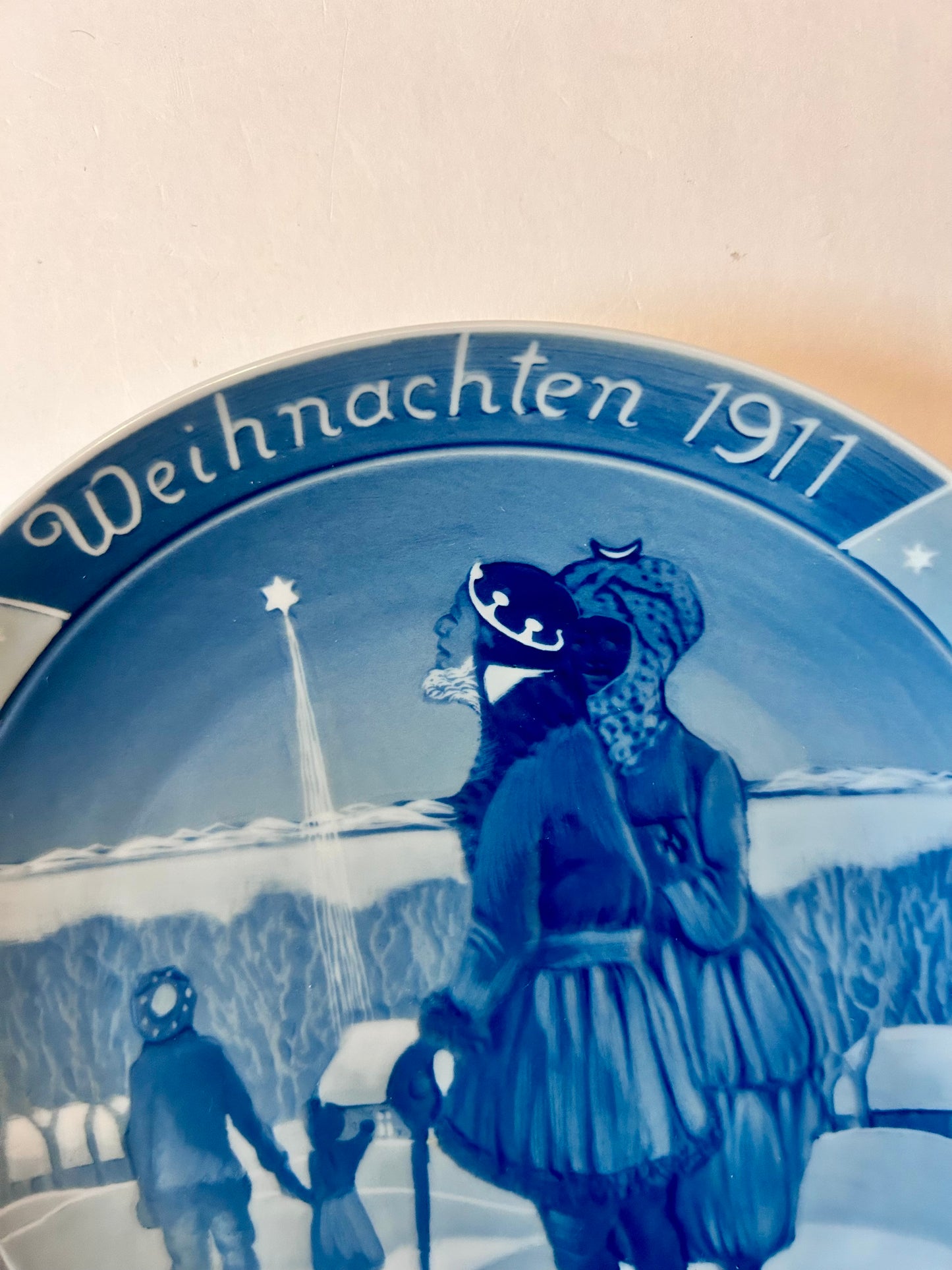 Rare 1911 Rosenthal "Weihnachten" (Christmas) Collector's Plate by Heinrich Vogeler