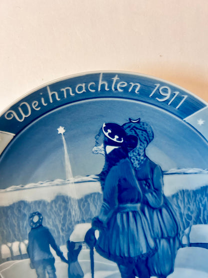 Rare 1911 Rosenthal "Weihnachten" (Christmas) Collector's Plate by Heinrich Vogeler