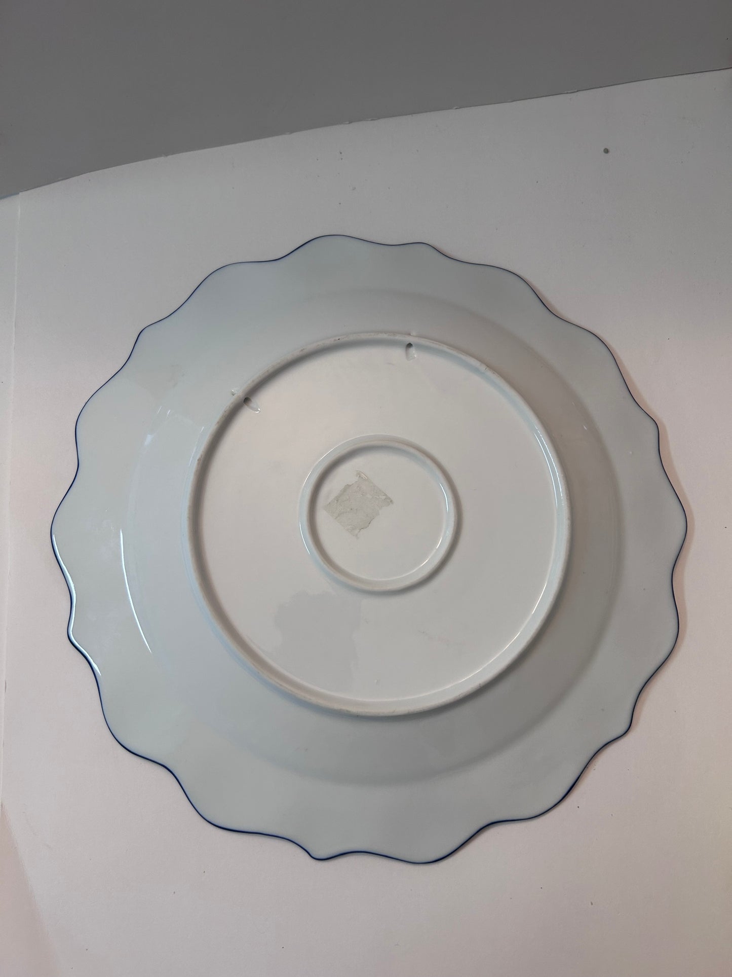 Vintage Serving Platter Cracker Barrel "Blue Garden"