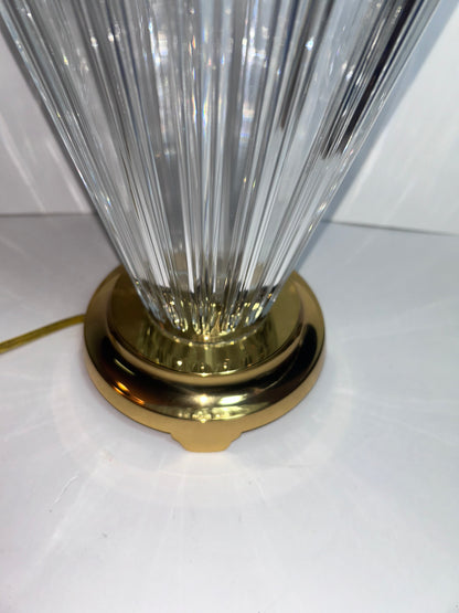 Waterford Crystal "Belline"
TableLamp (28" Tall) with Brass Base, Old Stock.