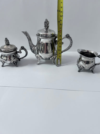 Vintage silver-plated small/ miniature tea and coffee service set