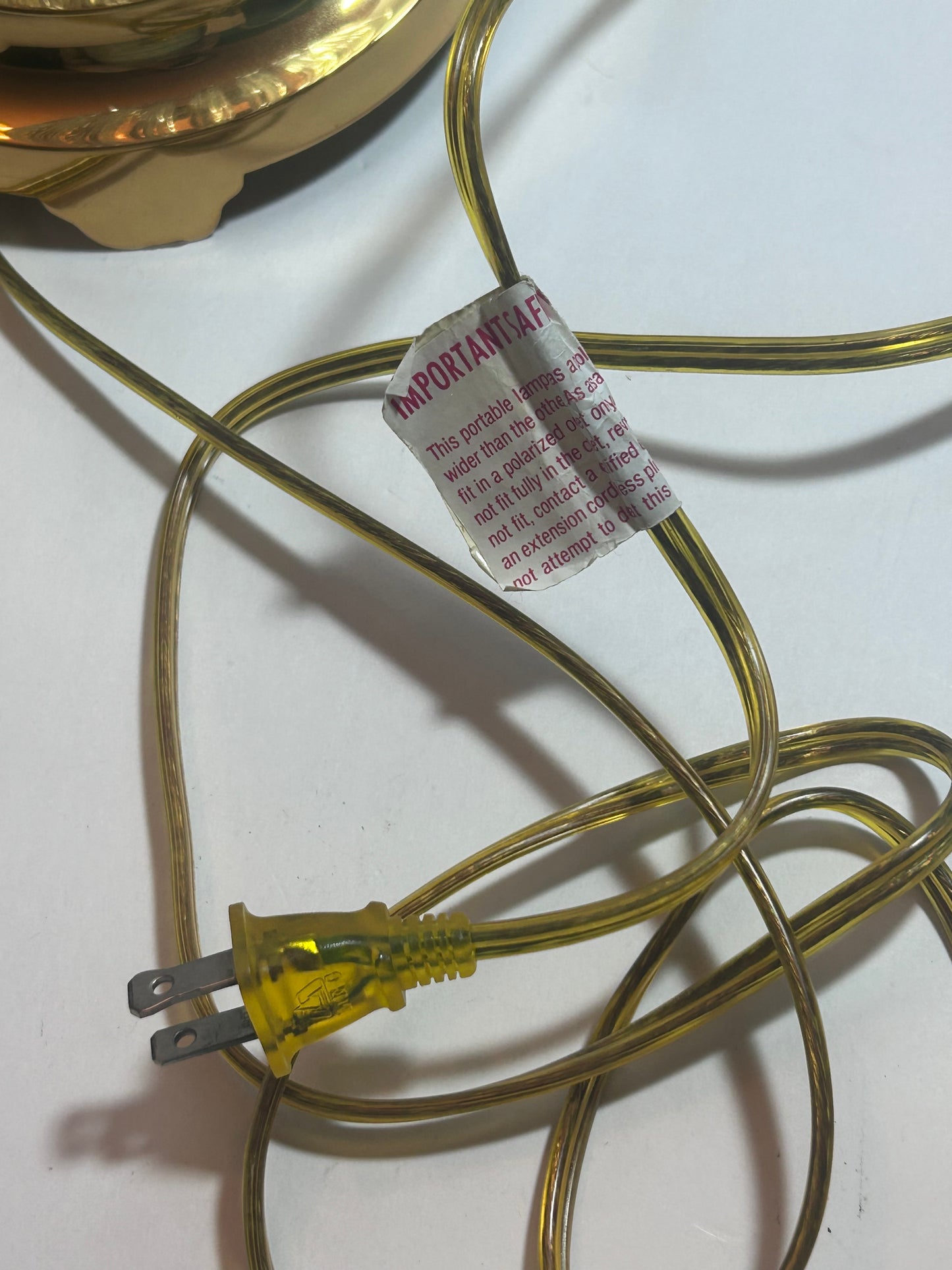 Waterford Crystal "Belline"
TableLamp (28" Tall) with Brass Base, Old Stock.