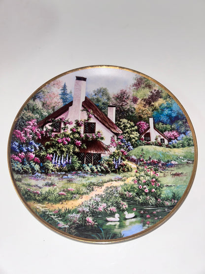 Thomas Kinkade & Violet Schwenig Collector Plate Set (4) - Bradford & Franklin Mint