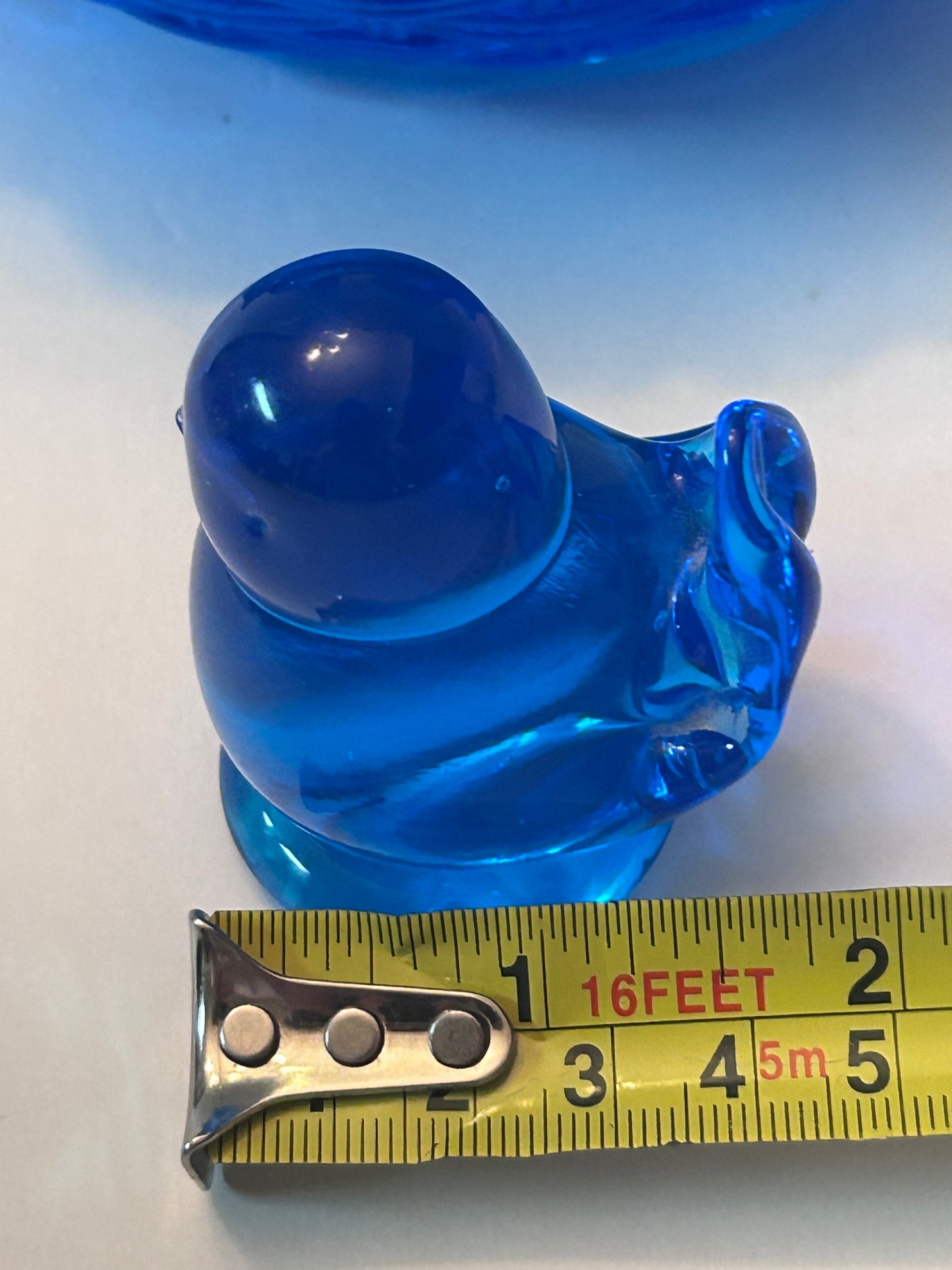 Vintage Hand Blown Glass Art Rooster on Nest Dish and Figurine Set